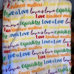 LGBTQ Pride blanket Equality love is love